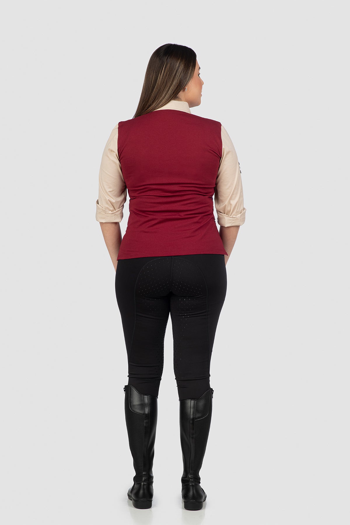 Poleka Muserola | Burdeos / Beige (Mujer)