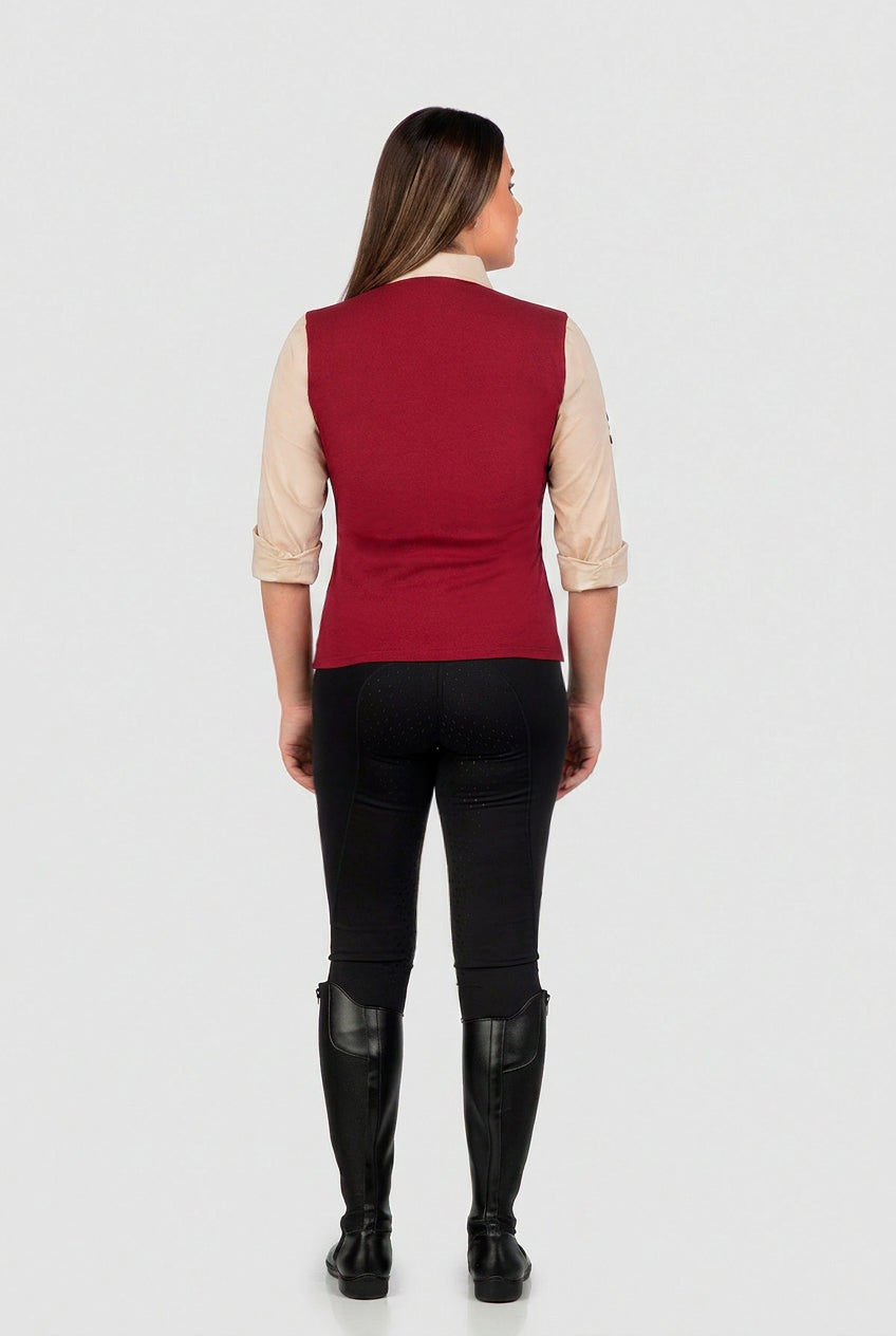 Poleka Muserola | Burdeos / Beige (Mujer)